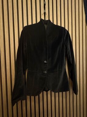 Black Velvet Women's Blazer Jacket